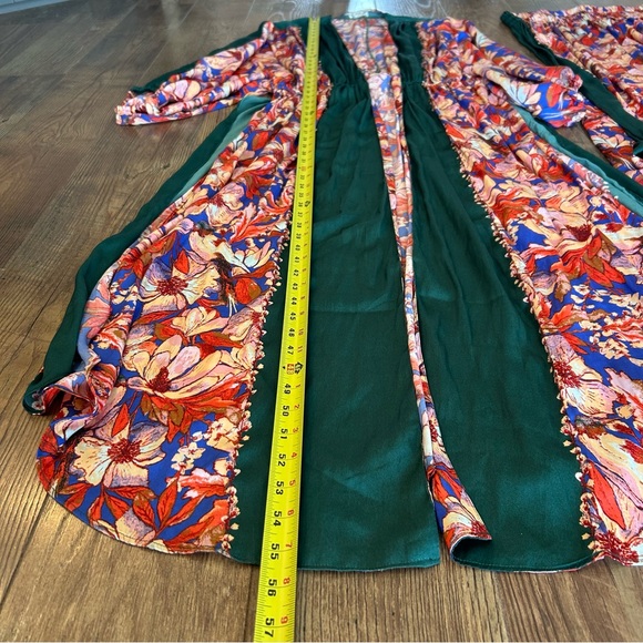 Intimately By Free People In Bloom Kimono Set Color Midnight Combo Medium - Picture 3 of 15